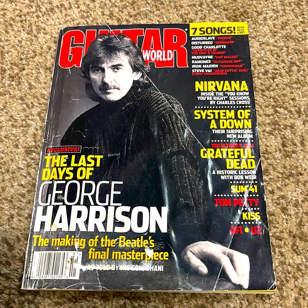 January 2003 Guitar World Vintage Magazine Issue George Harrison